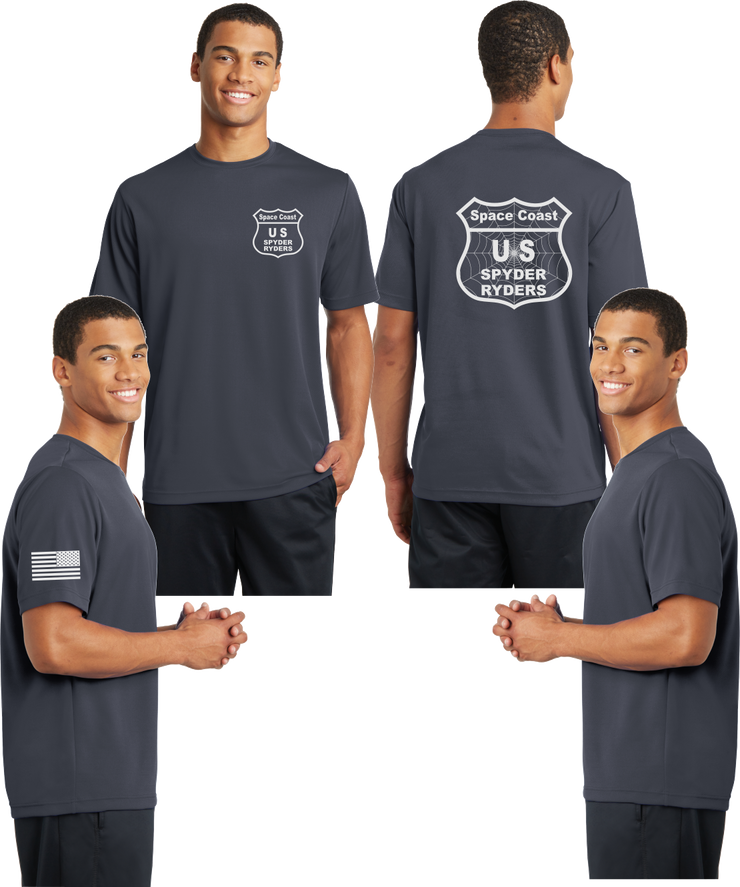 Space Coast Spyder Ryders Reflective Tee - 100% Mesh Polyester
