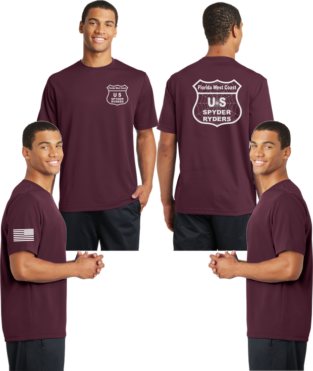 Florida West Coast Spyder Ryders Reflective Tee - 100% Mesh Polyester