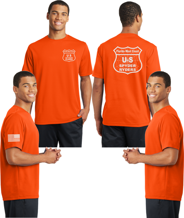 Florida West Coast Spyder Ryders Reflective Tee - 100% Mesh Polyester