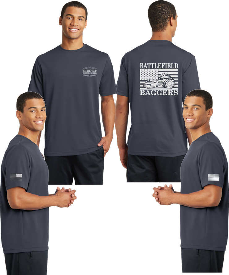 Battlefield Flag Bagger - Reflective Tee - 100% Mesh Polyester