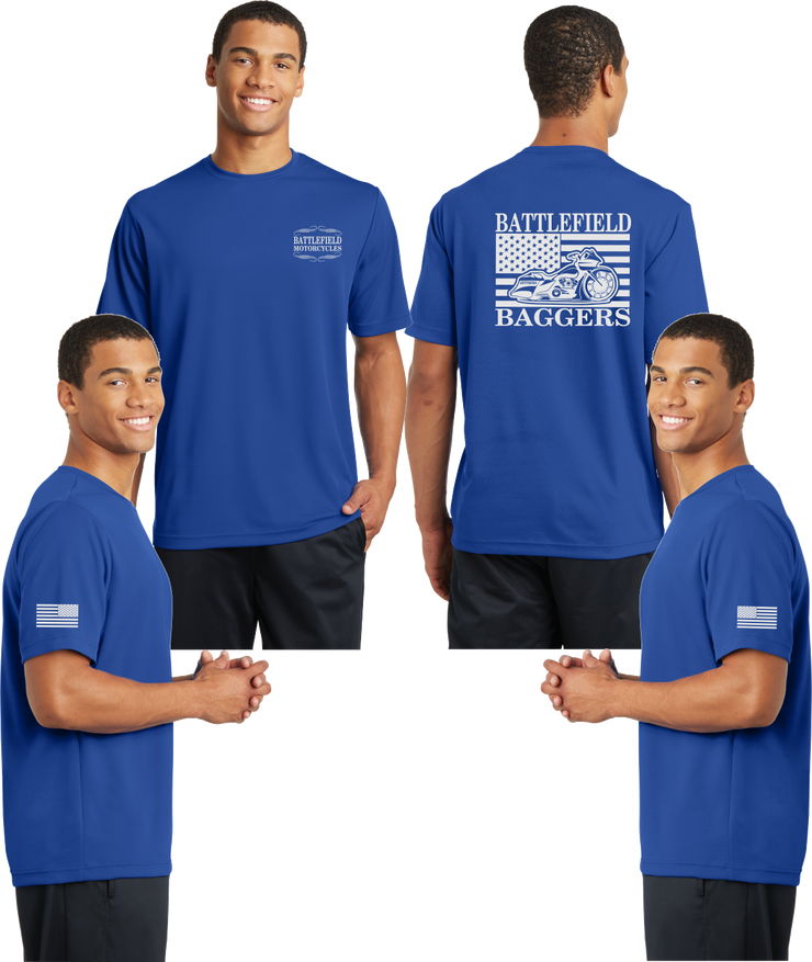 Battlefield Flag Bagger - Reflective Tee - 100% Mesh Polyester