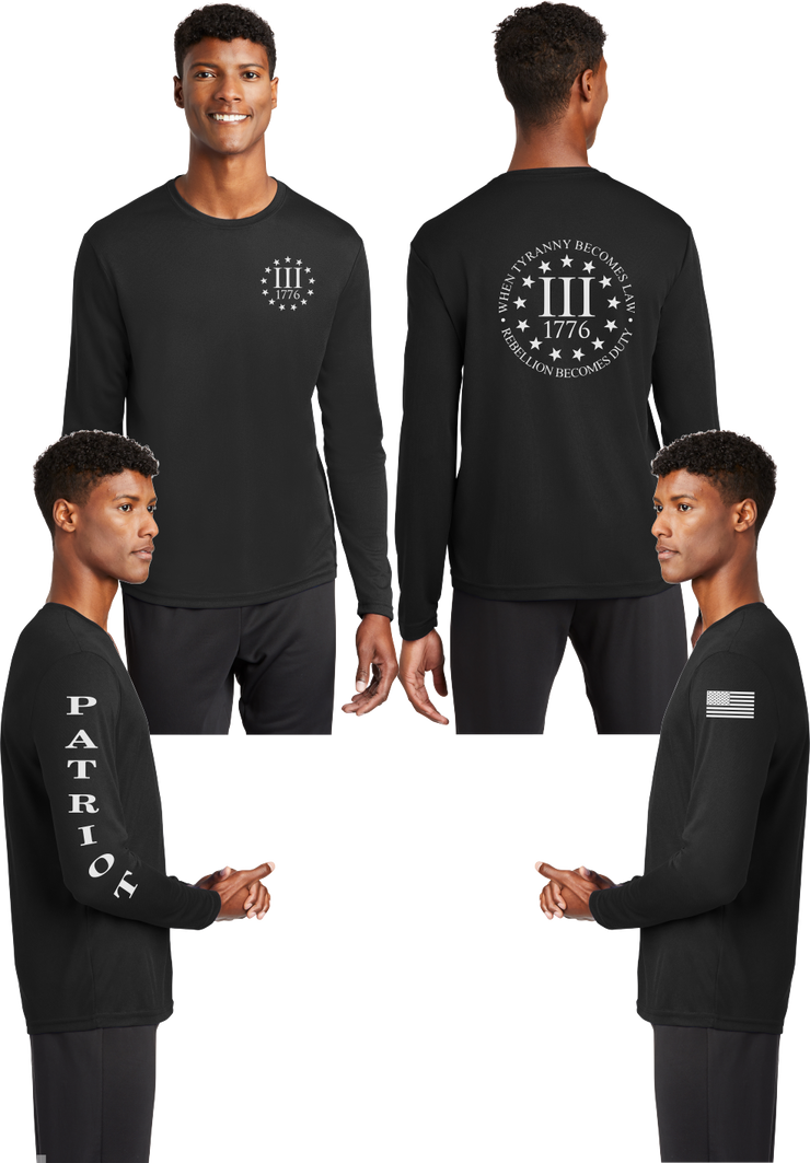 3 percent - Reflective Long Sleeve - 100% Mesh Polyester