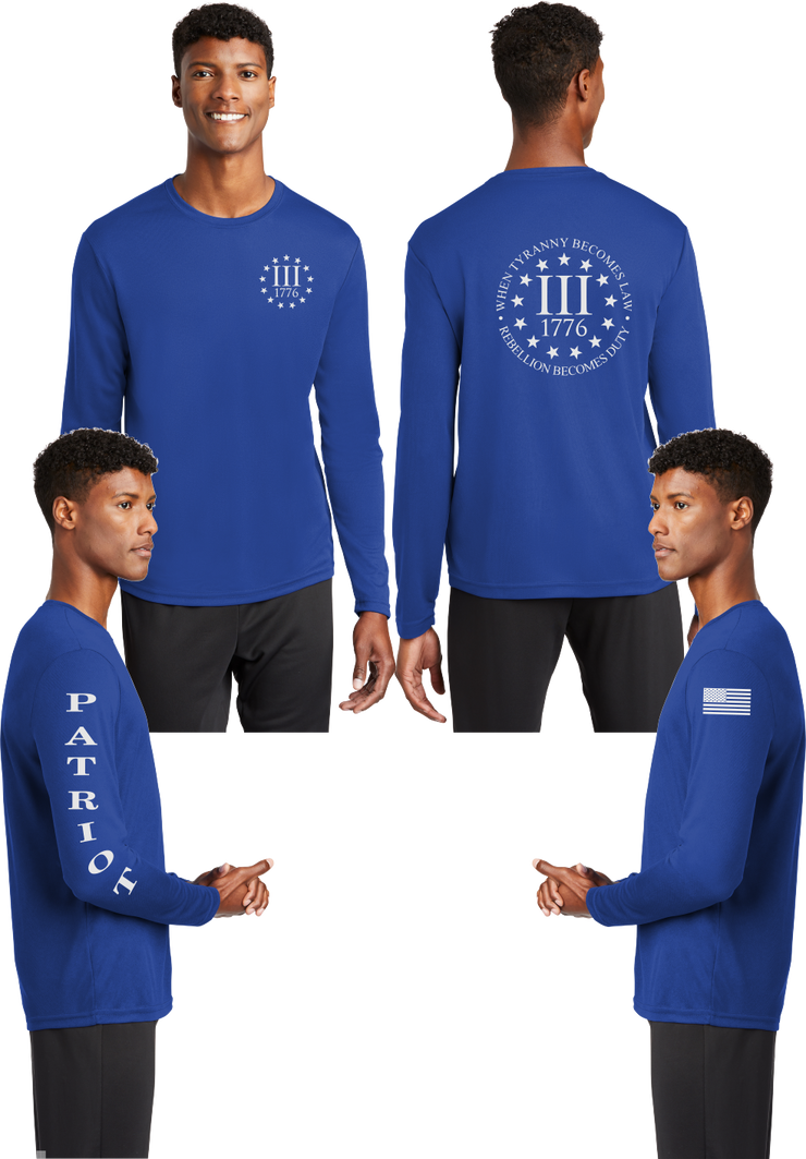 3 percent - Reflective Long Sleeve - 100% Mesh Polyester