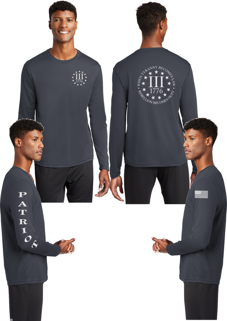 3 percent - Reflective Long Sleeve - 100% Mesh Polyester