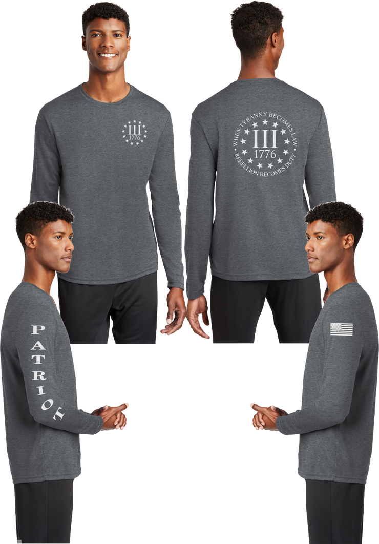 3 percent - Reflective Long Sleeve - 100% Mesh Polyester