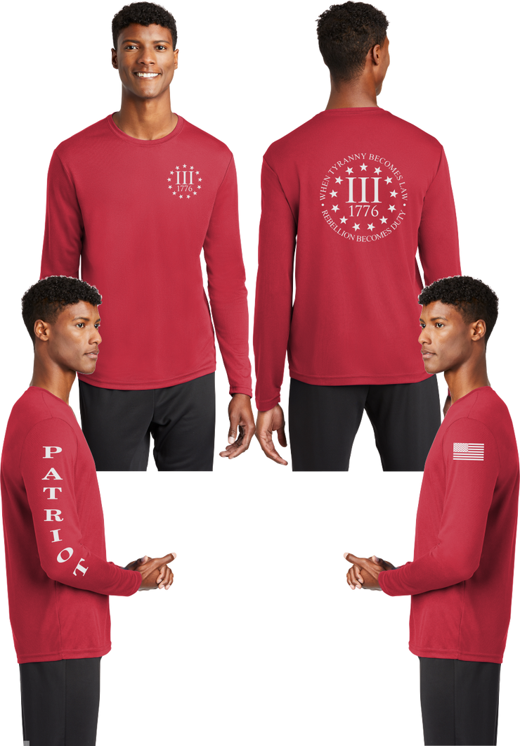 3 percent - Reflective Long Sleeve - 100% Mesh Polyester
