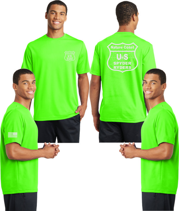 Nature Coast Spyder Ryders Reflective Tee - 100% Mesh Polyester