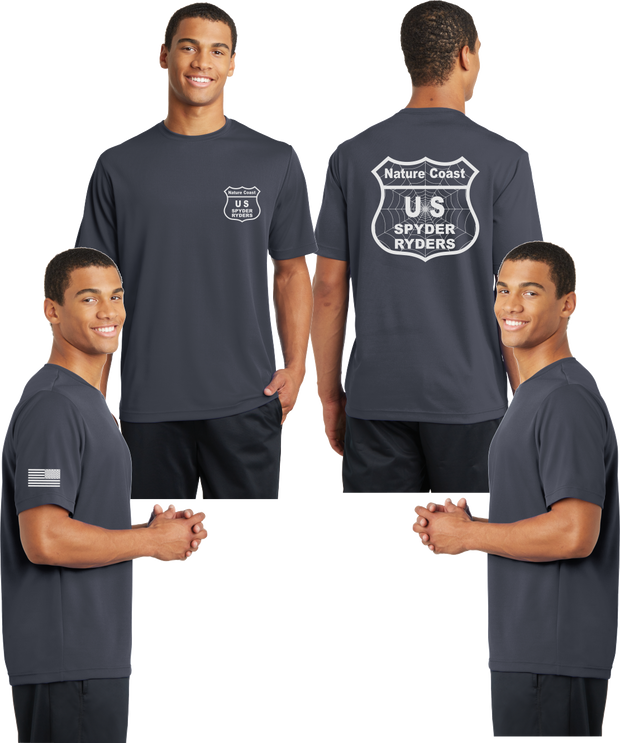 Nature Coast Spyder Ryders Reflective Tee - 100% Mesh Polyester