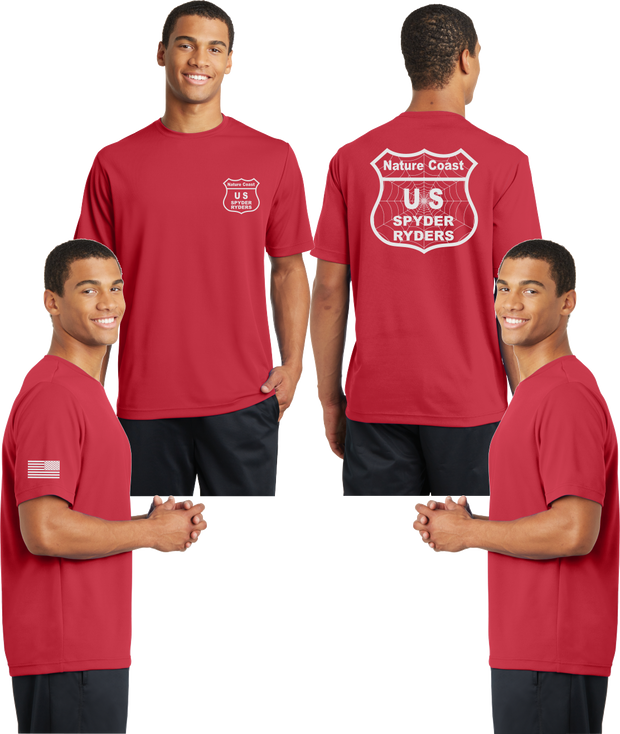 Nature Coast Spyder Ryders Reflective Tee - 100% Mesh Polyester