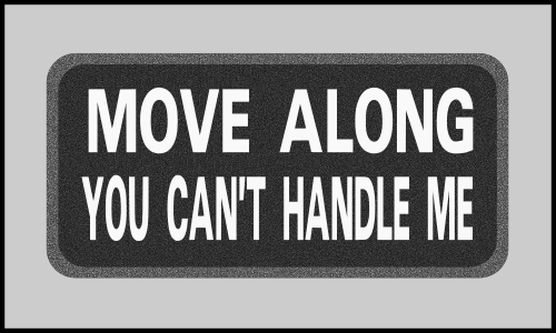 2 x 4 inch Patch - Move Along