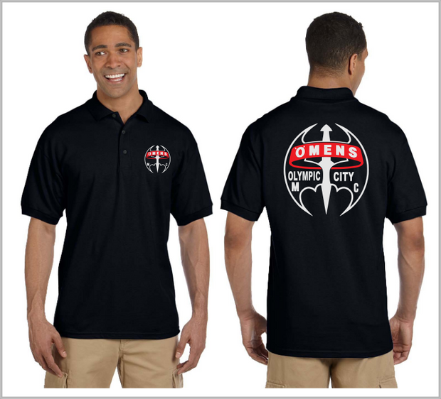 O-MENS MC Olympic City. Reflective Polo Shirt