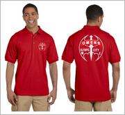 O-MENS MC Olympic City. Reflective Polo Shirt