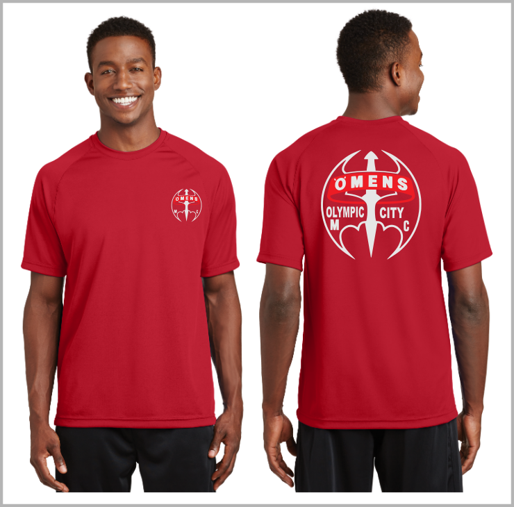 OMENS Olympic City. Reflective Tee - 100% Polyester
