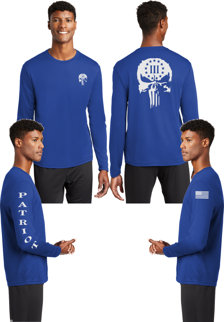3 percent (Punisher) - Reflective Long Sleeve - 100% Mesh Polyester