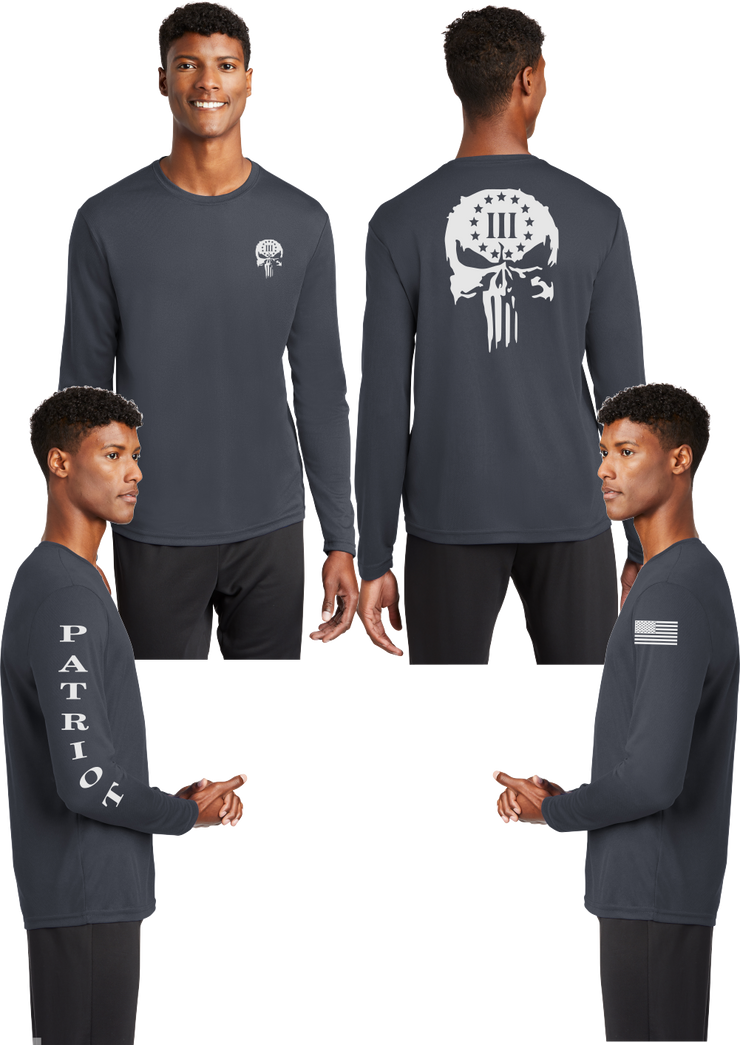 3 percent (Punisher) - Reflective Long Sleeve - 100% Mesh Polyester