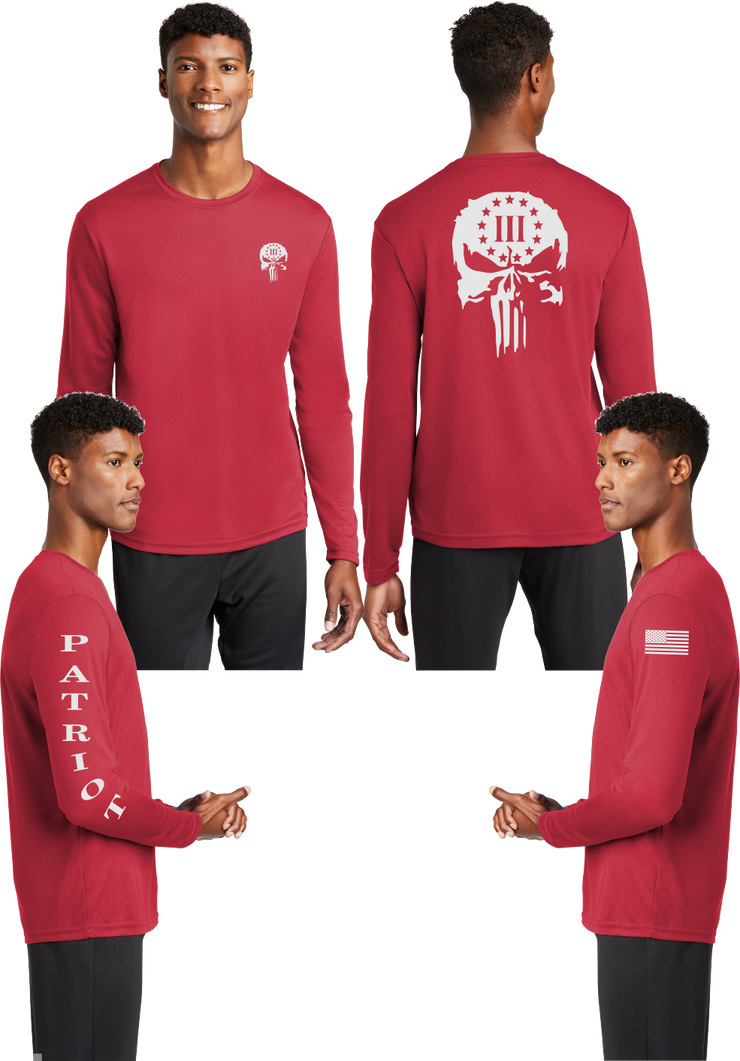 3 percent (Punisher) - Reflective Long Sleeve - 100% Mesh Polyester