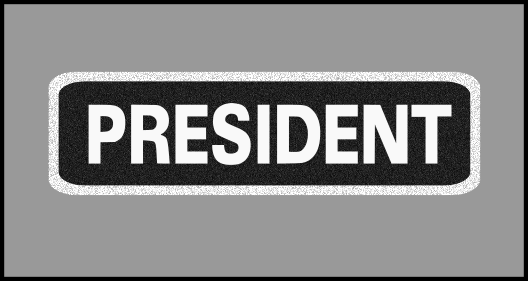 1 x 3.5 inch Patch - President