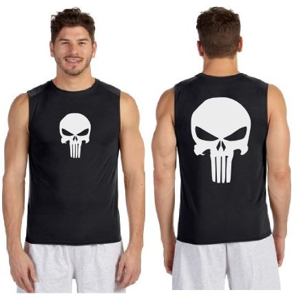 Punisher Reflective Sleeveless - 100% Polyester