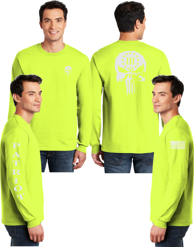 3 Percent (Punisher) Reflective Long Sleeve - Dry Blend