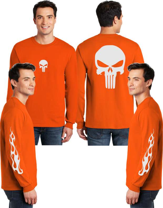 Punisher Reflective Long Sleeve - 100% Cotton