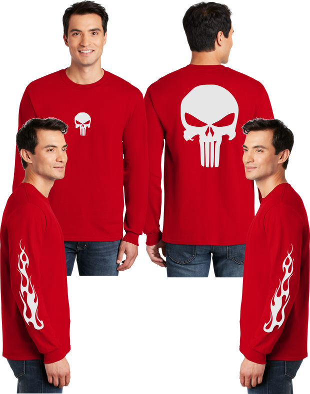 Punisher Reflective Long Sleeve - 100% Cotton