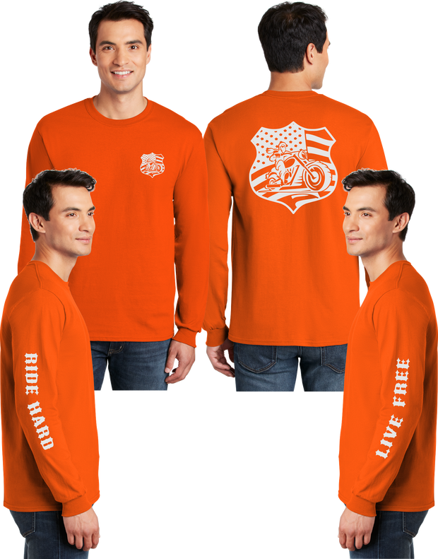 Riding America Reflective Long Sleeve - 100% Cotton