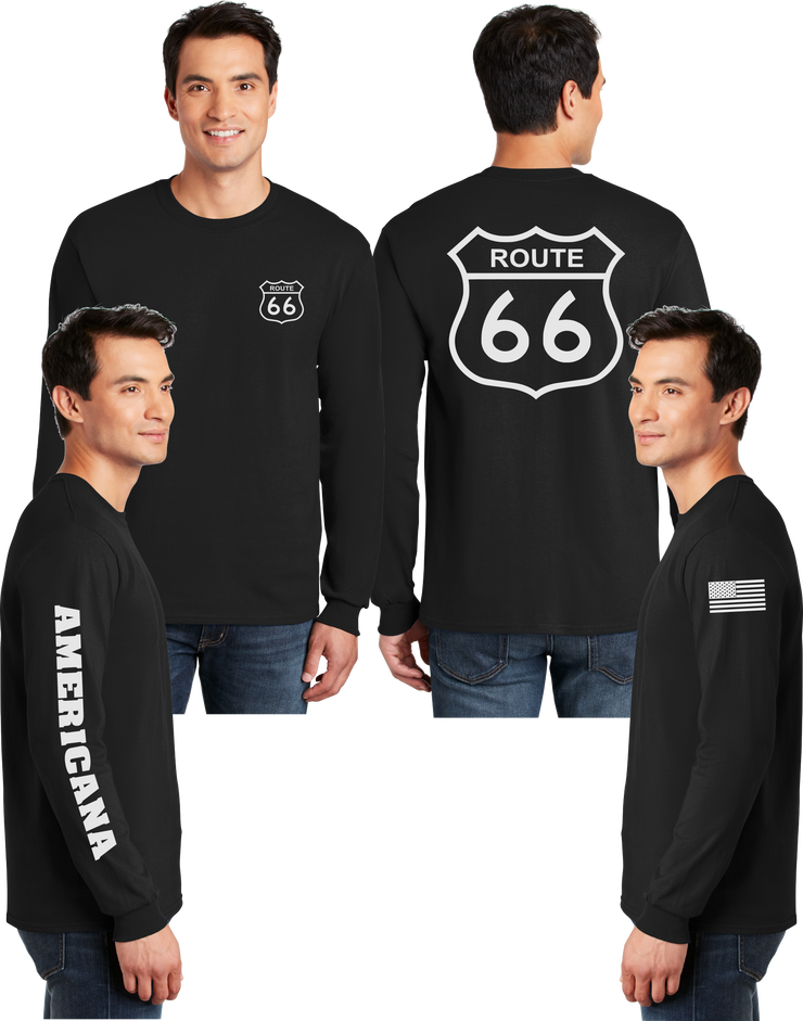 Route 66 Reflective Long Sleeve - 100% Cotton