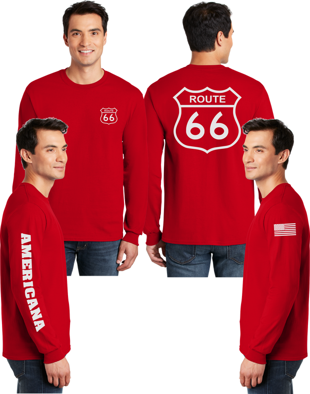 Route 66 Reflective Long Sleeve - 100% Cotton