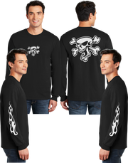 Screaming Skull Reflective Long Sleeve - 100% Polyester