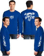 Screaming Skull Reflective Long Sleeve - 100% Cotton