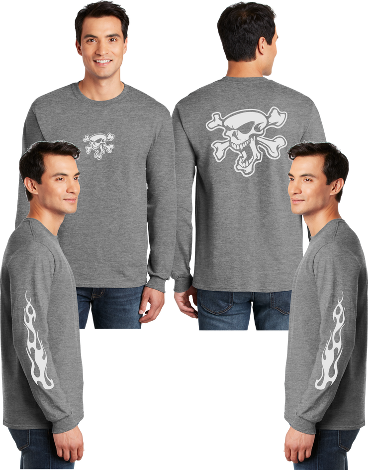 Screaming Skull Reflective Long Sleeve - Dry Blend