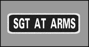 1 x 3.5 inch Patch - Sgt At Arms