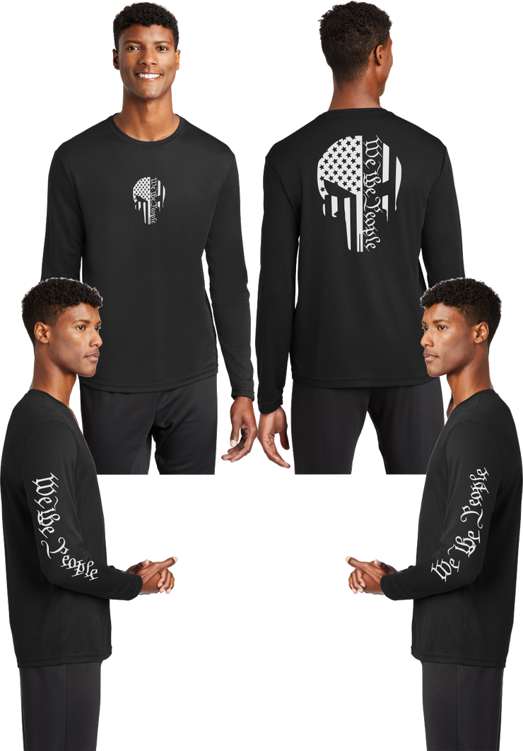We The People (Punisher) - Reflective Long Sleeve - 100% Mesh Polyester