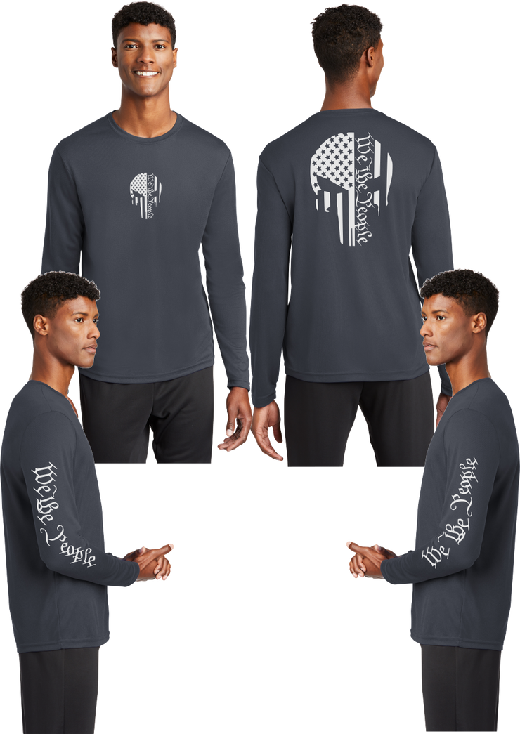 We The People (Punisher) - Reflective Long Sleeve - 100% Mesh Polyester