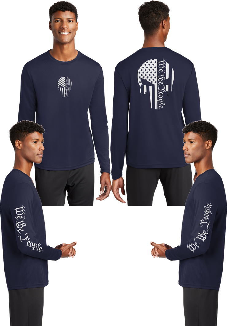 We The People (Punisher) - Reflective Long Sleeve - 100% Mesh Polyester