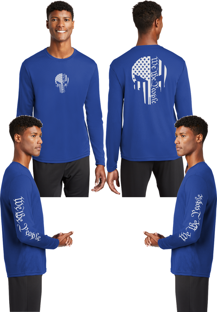 We The People (Punisher) - Reflective Long Sleeve - 100% Mesh Polyester