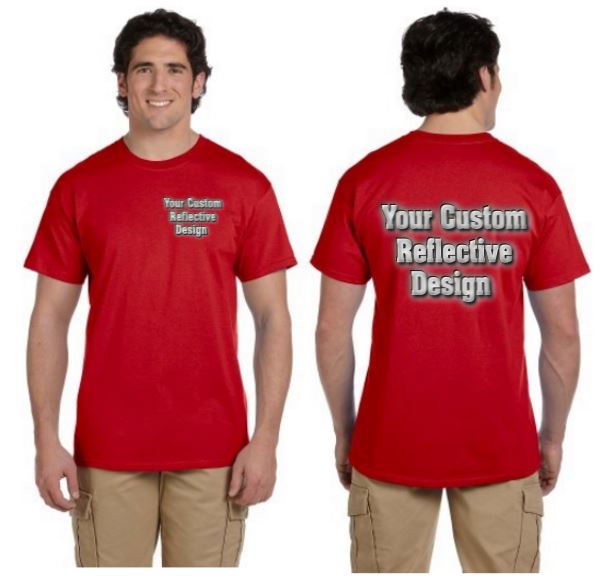 Customized Reflective Tee - 100% Cotton