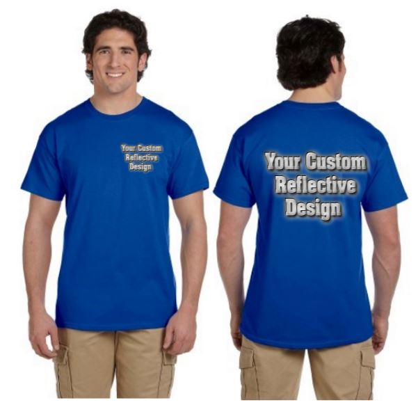 Customized Reflective Tee - 100% Cotton