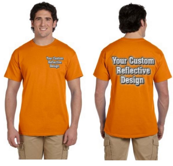 Customized Reflective Tee - 100% Cotton