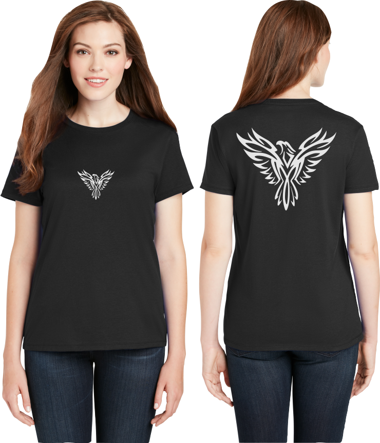 Tribal Phoenix Reflective Tee - 100% Cotton