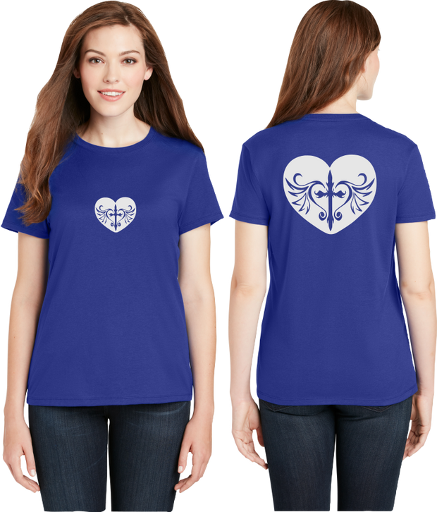 Cross Heart Reflective Tee - 100% Cotton