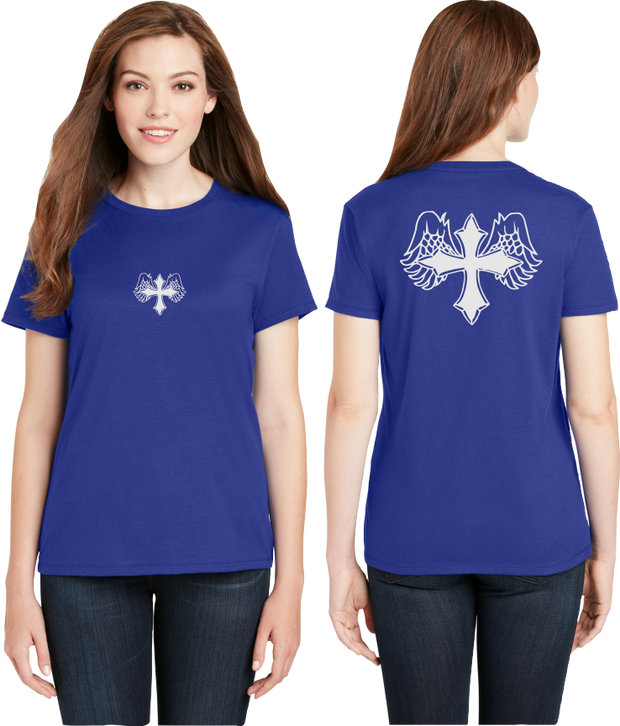 Wing Cross Reflective Tee - 100% Cotton