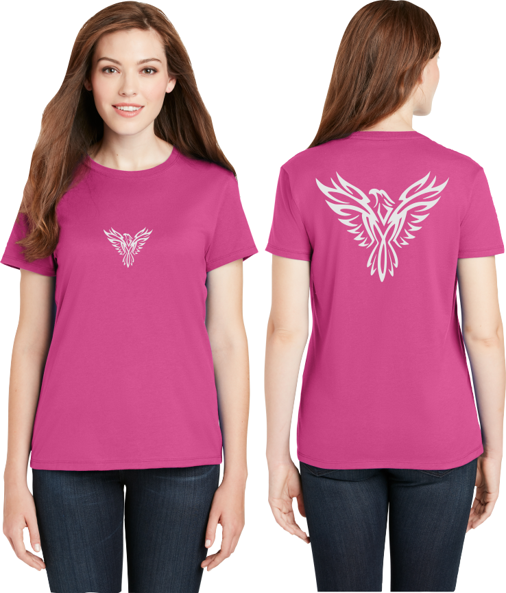 Tribal Phoenix Reflective Tee - 100% Cotton