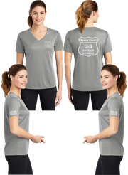 Space Coast - US Spyder Ryders - Women's Reflective V-Neck Tee - 100% Polyester