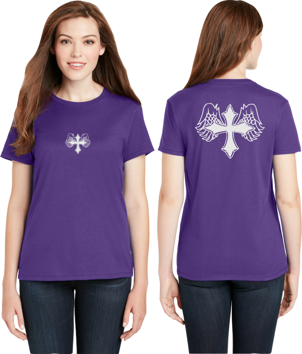 Wing Cross Reflective Tee - 100% Cotton