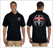 O-MENS MC Steel City. Reflective Polo Shirt