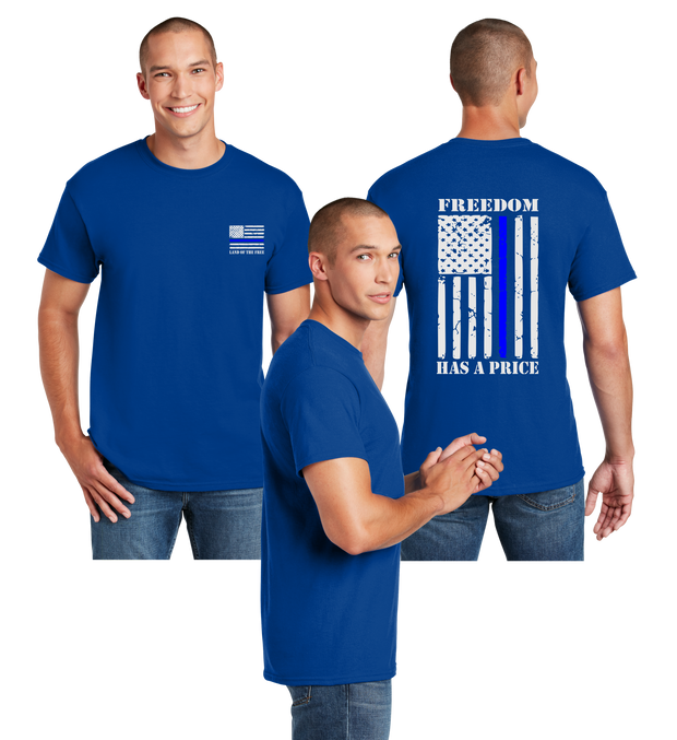 Thin Blue Line Reflective Tee - Dry Blend