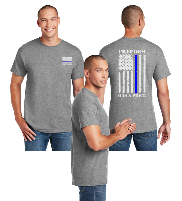 Thin Blue Line Reflective Tee - Dry Blend