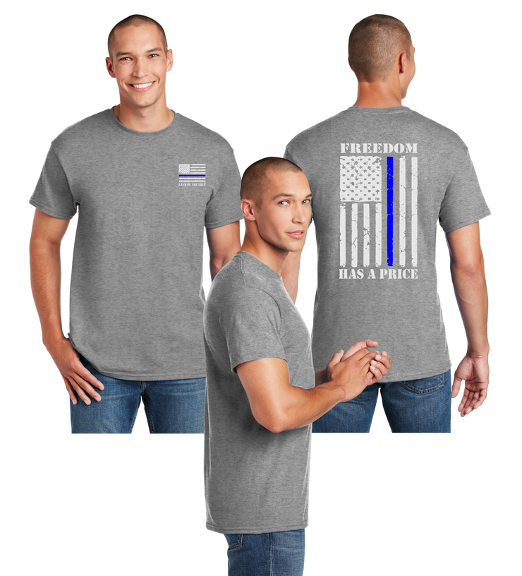 Thin Blue Line Reflective Tee - Dry Blend