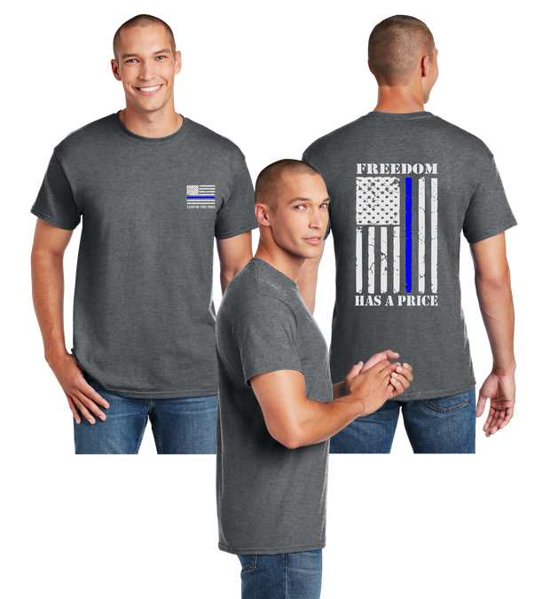 Thin Blue Line Reflective Tee - Dry Blend